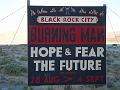 Burning Man entrance sign (close)